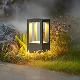 Waterproof Square Garden Bollard Lights with Sensor